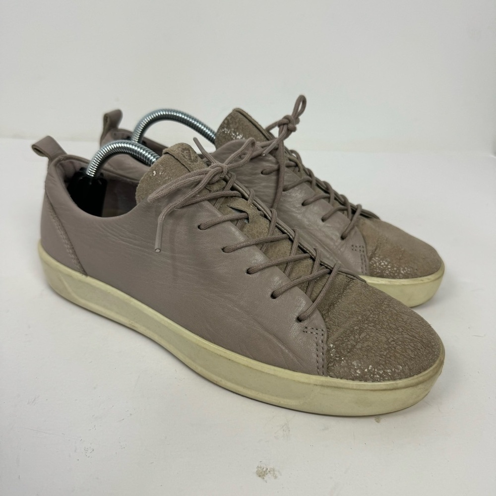 Ecco Tan Sneakers Casual Comfort Shoes